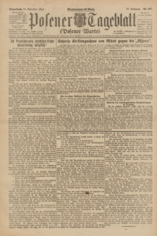 Posener Tageblatt (Posener Warte). Jg.61, Nr. 267 (25 November 1922) + dod.