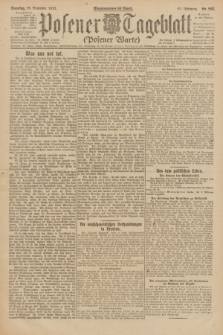 Posener Tageblatt (Posener Warte). Jg.61, Nr. 268 (26 November 1922) + dod.