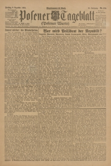 Posener Tageblatt (Posener Warte). Jg.61, Nr. 278 (8 Dezember 1922) + dod.