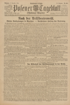 Posener Tageblatt (Posener Warte). Jg.61, Nr. 281 (13 Dezember 1922) + dod.