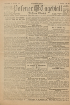 Posener Tageblatt (Posener Warte). Jg.61, Nr. 292 (28 Dezember 1922) + dod.