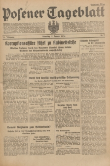 Posener Tageblatt. Jg.73, Nr. 5 (9 Januar 1934) + dod.