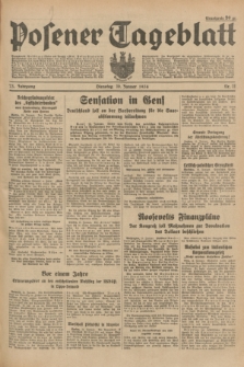 Posener Tageblatt. Jg.73, Nr. 11 (16 Januar 1934) + dod.