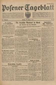 Posener Tageblatt. Jg.73, Nr. 14 (19 Januar 1934) + dod.