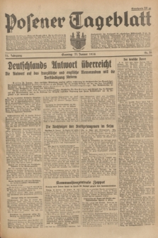 Posener Tageblatt. Jg.73, Nr. 16 (21 Januar 1934) + dod.