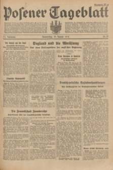 Posener Tageblatt. Jg.73, Nr. 19 (25 Januar 1934) + dod.