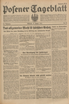 Posener Tageblatt. Jg.73, Nr. 24 (31 Januar 1934) + dod.