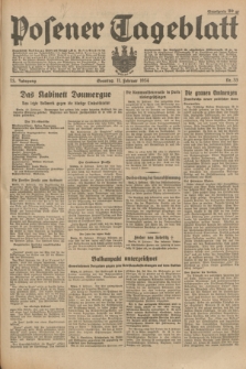 Posener Tageblatt. Jg.73, Nr. 33 (11 Februar 1934) + dod.