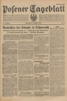Posener Tageblatt. Jg.73, Nr. 38 (17 Februar 1934) + dod.