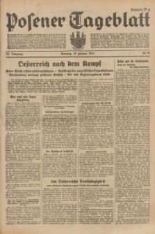 Posener Tageblatt. Jg.73, Nr. 39 (18 Februar 1934) + dod.