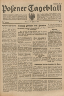 Posener Tageblatt. Jg.73, Nr. 41 (21 Februar 1934) + dod.