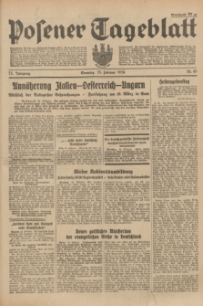 Posener Tageblatt. Jg.73, Nr. 45 (25 Februar 1934) + dod.