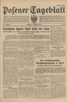 Posener Tageblatt. Jg.73, Nr. 46 (27 Februar 1934) + dod.