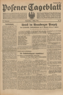 Posener Tageblatt. Jg.73, Nr. 48 (1 März 1934) + dod.