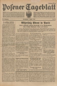 Posener Tageblatt. Jg.73, Nr. 50 (3 März 1934) + dod.