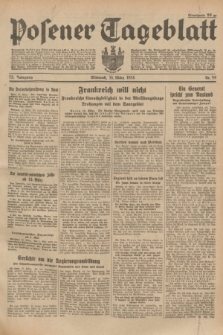 Posener Tageblatt. Jg.73, Nr. 59 (14 März 1934) + dod.