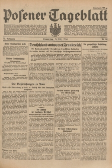 Posener Tageblatt. Jg.73, Nr. 60 (15 März 1934) + dod.
