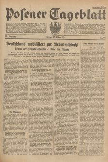 Posener Tageblatt. Jg.73, Nr. 66 (23 März 1934) + dod.