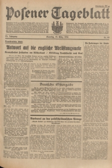 Posener Tageblatt. Jg.73, Nr. 68 (25 März 1934) + dod.