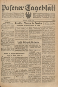 Posener Tageblatt. Jg.73, Nr. 74 (4 April 1934) + dod.