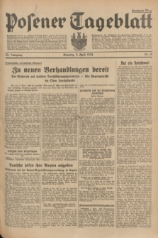 Posener Tageblatt. Jg.73, Nr. 78 (8 April 1934) + dod.