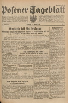 Posener Tageblatt. Jg.73, Nr. 84 (15 April 1934) + dod.