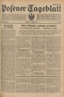 Posener Tageblatt. Jg.73, Nr. 88 (20 April 1934) + dod.