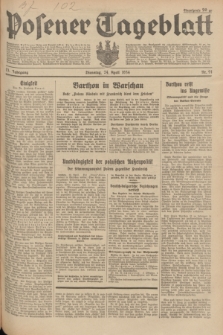 Posener Tageblatt. Jg.73, Nr. 91 (24 April 1934) + dod.