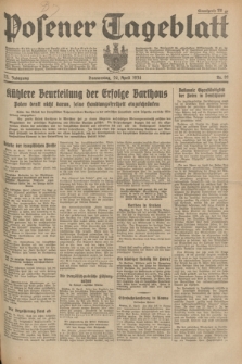 Posener Tageblatt. Jg.73, Nr. 93 (26 April 1934) + dod.