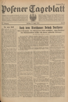 Posener Tageblatt. Jg.73, Nr. 94 (27 April 1934) + dod.
