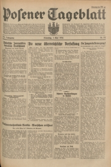 Posener Tageblatt. Jg.73, Nr. 97 (1 Mai 1934) + dod.
