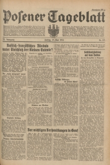 Posener Tageblatt. Jg.73, Nr. 115 (25 Mai 1934) + dod.