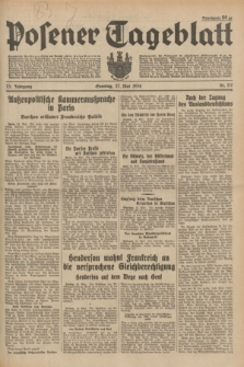 Posener Tageblatt. Jg.73, Nr. 117 (27 Mai 1934) + dod.