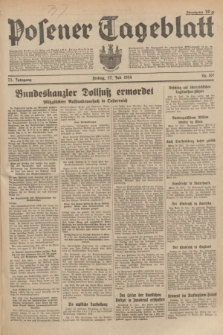 Posener Tageblatt. Jg.73, Nr. 167 (27 Juli 1934) + dod.