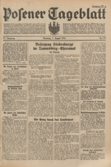 Posener Tageblatt. Jg.73, Nr. 175 (5 August 1934) + dod.