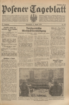 Posener Tageblatt. Jg.73, Nr. 180 (11 August 1934) + dod.