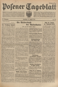 Posener Tageblatt. Jg.73, Nr. 181 (12 August 1934) + dod.