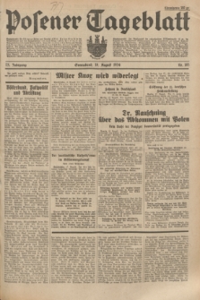 Posener Tageblatt. Jg.73, Nr. 185 (18 August 1934) + dod.