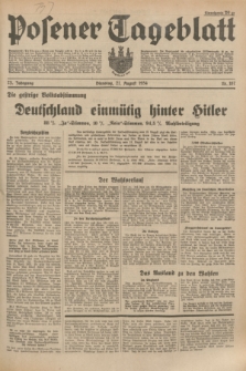 Posener Tageblatt. Jg.73, Nr. 187 (21 August 1934) + dod.