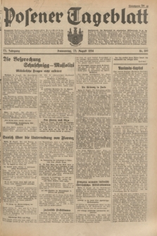 Posener Tageblatt. Jg.73, Nr. 189 (23 August 1934) + dod.
