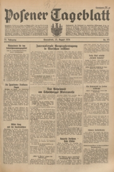Posener Tageblatt. Jg.73, Nr. 191 (25 August 1934) + dod.
