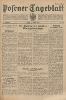 Posener Tageblatt. Jg.73, Nr. 196 (31 August 1934) + dod.