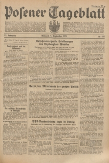 Posener Tageblatt. Jg.73, Nr. 200 (5 September 1934) + dod.