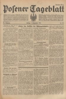 Posener Tageblatt. Jg.73, Nr. 202 (7 September 1934) + dod.