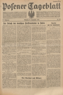 Posener Tageblatt. Jg.73, Nr. 212 (19 September 1934) + dod.