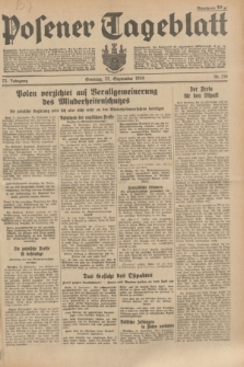 Posener Tageblatt. Jg.73, Nr. 216 (23 September 1934) + dod.