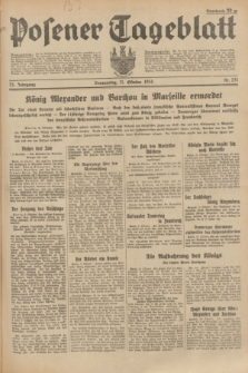 Posener Tageblatt. Jg.73, Nr. 231 (11 Oktober 1934) + dod.