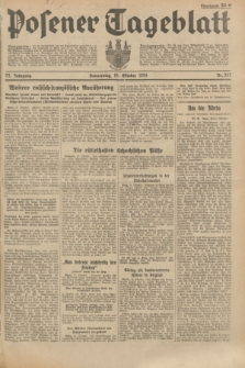Posener Tageblatt. Jg.73, Nr. 237 (18 Oktober 1934) + dod.