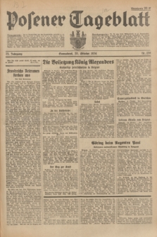 Posener Tageblatt. Jg.73, Nr. 239 (20 Oktober 1934) + dod.