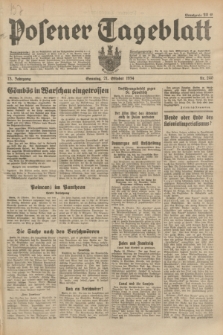 Posener Tageblatt. Jg.73, Nr. 240 (21 Oktober 1934) + dod.